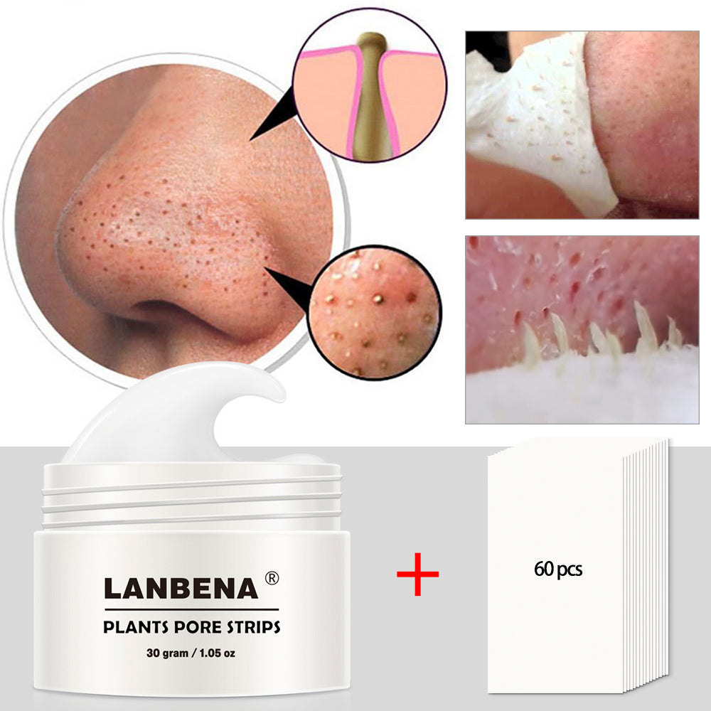 New LANBENA Unisex Blackhead Remover. Used for Nose and Face Mask Pore Strip Black Mask Peeling Acne Treatment Black Deep Cleansing Skin Care